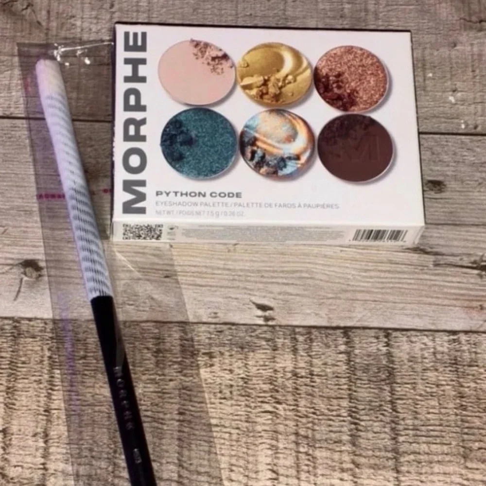 Morphe Python Code Eyeshadow Palette w/M573 Blending Brush - Picture 12 of 12